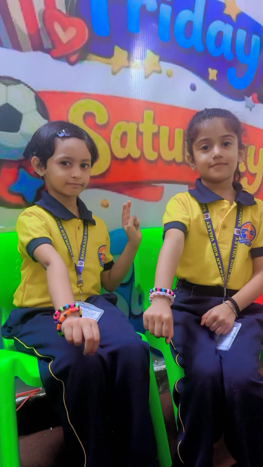 Children learning together at Sanskaar Kids Valley